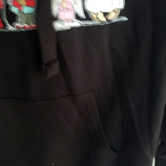 NWT Peanuts Snoopy Halloween Hoodie pull over great pumpkin black XS - Picture 4 of 4